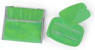 Aamiaiskotelo Cool Bag Parlik, vihreä liikelahja logopainatuksella