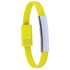 Adapteri Bracelet Charger Ceyban, keltainen liikelahja logopainatuksella