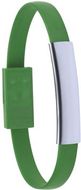 Adapteri Bracelet Charger Ceyban, vihreä liikelahja logopainatuksella