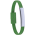 Adapteri Bracelet Charger Ceyban, vihreä liikelahja logopainatuksella
