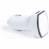 Adapteri GPS USB Car Charger Breter, valkoinen liikelahja logopainatuksella