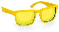 Aurinkolasit Sunglasses Bunner, keltainen liikelahja logopainatuksella