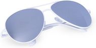 Aurinkolasit Sunglasses Kindux, valkoinen liikelahja logopainatuksella