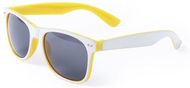 Aurinkolasit Sunglasses Saimon, keltainen liikelahja logopainatuksella