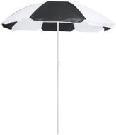 Aurinkovarjo Beach Umbrella Nukel, musta liikelahja logopainatuksella