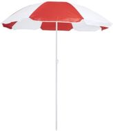 Aurinkovarjo Beach Umbrella Nukel, punainen liikelahja logopainatuksella