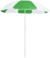 Aurinkovarjo Beach Umbrella Nukel, vihreä liikelahja logopainatuksella