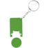 Avaimenperäpoletti Keyring Coin Beka, vihreä liikelahja logopainatuksella