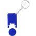 Avaimenperäpoletti Keyring Coin Beka, sininen liikelahja logopainatuksella