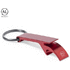 Avainketju Opener Keyring Mixe, punainen liikelahja logopainatuksella