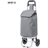 Caddie-kassi Shopping Trolley Daggio, harmaa liikelahja logopainatuksella