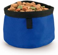 Eläinten ruokakulho Foldable Bowl Flux, sininen liikelahja logopainatuksella
