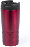 Eristetty muki Cup Dritox, punainen liikelahja logopainatuksella