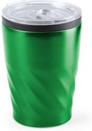 Eristetty muki Cup Ripon, vihreä liikelahja logopainatuksella