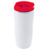 Eristetty muki Cup Zicox, punainen liikelahja logopainatuksella