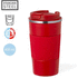 Eristetty muki Insulated Cup Drury, punainen liikelahja logopainatuksella