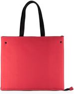 Eristetty ostoskassi Cool Bag Klab, punainen liikelahja logopainatuksella