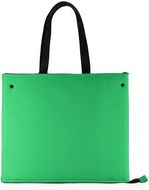 Eristetty ostoskassi Cool Bag Klab, vihreä liikelahja logopainatuksella