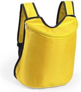 Eristetty reppu Cool Bag Backpack Polys, keltainen liikelahja logopainatuksella