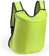 Eristetty reppu Cool Bag Backpack Polys, vaaleanvihreä liikelahja logopainatuksella
