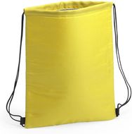 Eristetty reppu Drawstring Cool Bag Nipex, keltainen liikelahja logopainatuksella