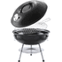 Grilli Barbecue Mayrax, musta liikelahja logopainatuksella