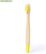 Hammasharja Toothbrush Becu, keltainen liikelahja logopainatuksella