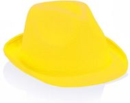 Hattu Hat Braz, keltainen liikelahja logopainatuksella