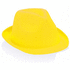 Hattu Hat Braz, keltainen liikelahja logopainatuksella