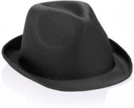 Hattu Hat Braz, musta liikelahja logopainatuksella