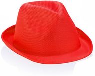 Hattu Hat Braz, punainen liikelahja logopainatuksella