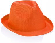 Hattu Hat Braz, sininen, oranssi liikelahja logopainatuksella