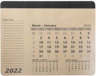 Hiirimatto Mousepad Calendar Flen, luonnollinen liikelahja logopainatuksella