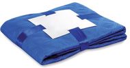 Huopa Blanket Konjor, sininen liikelahja logopainatuksella