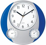 Ilmapuntari/sääasema Wall Clock Prego, sininen liikelahja logopainatuksella