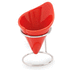 Jälkiruokakulho Multipurpose Holder Teurus, punainen liikelahja logopainatuksella