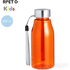 Juomapullo Bottle Dokmo, oranssi, sininen liikelahja logopainatuksella