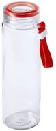 Juomapullo Bottle Helux, punainen liikelahja logopainatuksella