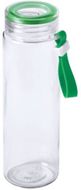 Juomapullo Bottle Helux, vihreä liikelahja logopainatuksella