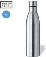 Juomapullo Bottle Pounder, hopea liikelahja logopainatuksella