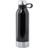Juomapullo Bottle Raltex, musta liikelahja logopainatuksella