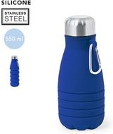 Juomapullo Foldable Bottle Fäl, sininen liikelahja logopainatuksella