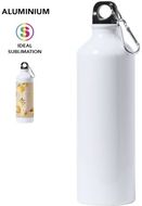 Juomapullo Sublimation Bottle Bredix, valkoinen liikelahja logopainatuksella