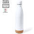Juomapullo Sublimation Bottle Pooch, valkoinen liikelahja logopainatuksella
