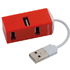 KESKITIN USB Hub Geby, punainen liikelahja logopainatuksella