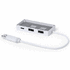 KESKITIN USB Hub Hevan, valkoinen liikelahja logopainatuksella
