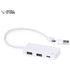 KESKITIN USB Hub Nagent, valkoinen liikelahja logopainatuksella