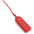 KESKITIN USB Hub Ohm, punainen liikelahja logopainatuksella