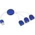 KESKITIN USB Hub Pod, sininen liikelahja logopainatuksella