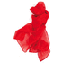 Kaulahuivi Foulard Instint, punainen liikelahja logopainatuksella
